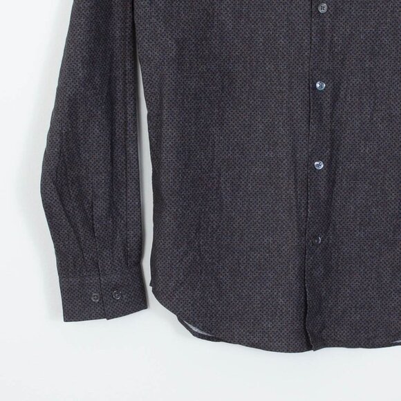 Theory Irving Tone Dot Print Button Front Shirt Mens Size Small - Picture 3 of 9